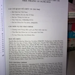 Chương trình và Tóm tắt các báo cáo Đại hội Toán học Việt Nam lần thứ IX 698688