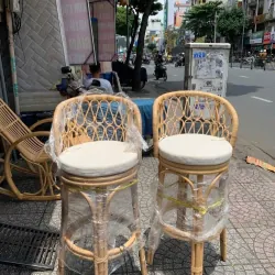 Ghế quầy bar mây tre đan 1000751