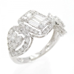 Nhẫn kim cương hình trái tim K18WG 1.00CT