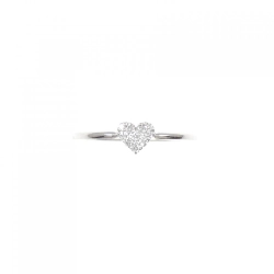 Nhẫn kim cương hình trái tim K18WG 0.05CT - Hàng hiệu Chính hãng 849206