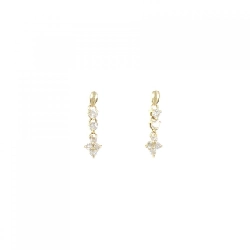 K18YG Bông tai kim cương 0.30CT - Hàng hiệu Chính hãng