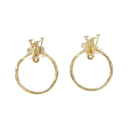 Bông tai Louis Vuitton Buckle Dore LV Eclipse M00763