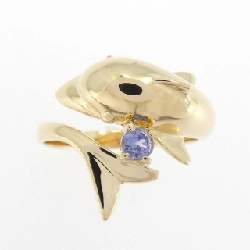 Nhẫn Tanzanite K18YG hình cá heo 669036