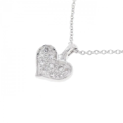 Dây chuyền kim cương hình trái tim K18WG 0.22CT - Hàng hiệu chính hãng 862341