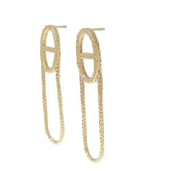 Bông tai Hermès Chaine d'Ancre Danae - Hàng hiệu Authentic 845028