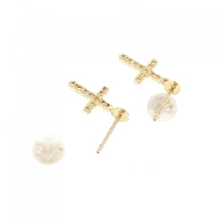 K18YG Bông tai kim cương chéo 0.12CT - Hàng hiệu Chính hãng 867865