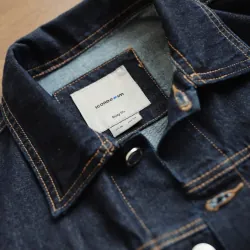 Áo khoác jean icondenim màu đen xanh size S 973464