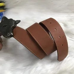 Thắt lưng da  , màu da bò