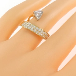 Nhẫn kim cương K18YG/PT900 0.426CT 668758