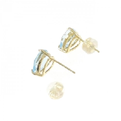 K18YG Blue Topaz Bông tai 4.00CT - Hàng hiệu Chính hãng 871448