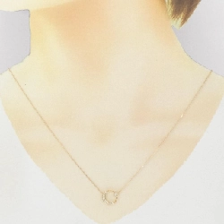 K18YG Mặt trăng Kim cương Dây chuyền 0.11CT - Hàng hiệu Chính hãng 856163