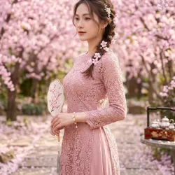 Váy áo dài cách tân đáng yêu, thanh lịch 