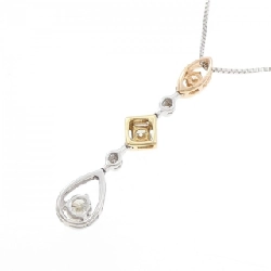 K18 Ba màu Dây chuyền Kim cương 0.47CT - Hàng hiệu Chính hãng 865902