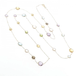 Dây chuyền đá màu 750YG - Hàng hiệu Authentic 846704