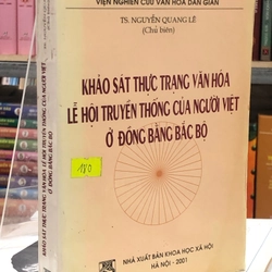 Khảo sát thực trạng văn hoá lễ hội truyền thống của người Việt ở đồng bằng Bắc Bộ