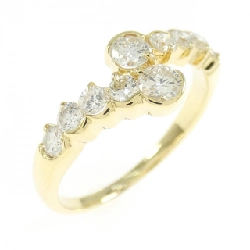 Nhẫn kim cương K18YG 0.74CT