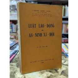 Luật lao động và an ninh xã hội - Nguyễn Quang Quýnh