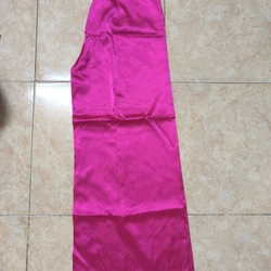 áo dài gấm hoạ tiết đồng tiền màu hồng sen 528957