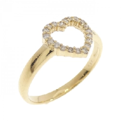 Nhẫn kim cương hình trái tim K18YG 0.13CT