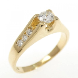 Nhẫn kim cương K18YG 0.14CT