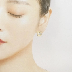 K18YG/PT850 Bông tai kim cương 0.18CT - Hàng hiệu Chính hãng 866373