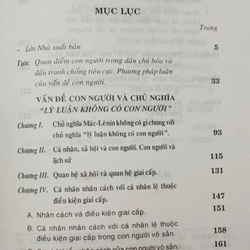 Vấn đề con người và chủ nghĩa "lý luận không có con người" 498803