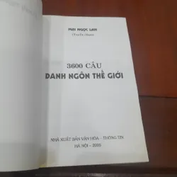 3600 CÂU DANH NGÔN THẾ GIỚI 739025