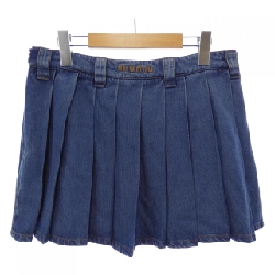 Chân váy mini denim MIU MIU - Hàng hiệu Authentic 648404