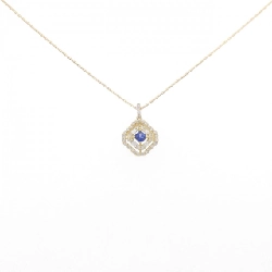 Dây chuyền Sapphire K18YG 0.11CT - Hàng hiệu Chính hãng