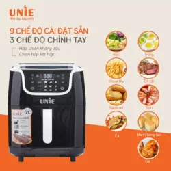 Nồi chiên hơi nước UNIE STEAM US6800 dung tích 7L, chiên-nướng-hấp 3 in1, mới 100% 706272