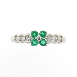 Nhẫn ngọc lục bảo PT900 hoa 0.17CT 668860