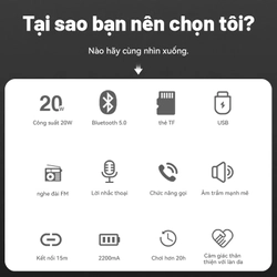 Loa bluetooth bass khỏe, pin trâu 319052