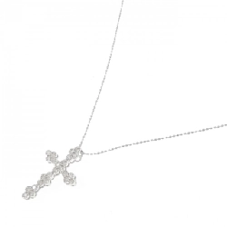 K18WG Dây chuyền kim cương chéo 0.52CT - Hàng hiệu Chính hãng 859885