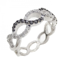 Nhẫn kim cương K18WG/K18BG 0.35CT