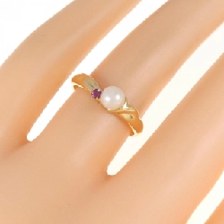 Nhẫn ngọc trai Akoya K18YG 4.6mm 670387