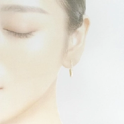 K18YG Bông tai kim cương hình vòng 0.809CT - Hàng hiệu Chính hãng 871913