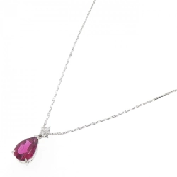 Dây chuyền Rubellite Tourmaline PT900/PT850 2.70CT - Hàng hiệu Chính hãng 858976