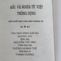 GỐC VÀ NGHĨA TỪ VIỆT THÔNG DỤNG  759723