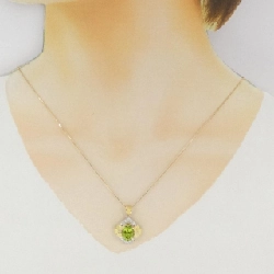 PT900/K18YG Hoa Peridot Dây Chuyền 2.80CT - Hàng hiệu Chính hãng 858513