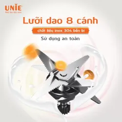 Máy nấu sữa hạt UNIE V3 thiết kế vuông vức hiện đại, dung tích 1,75L 968727