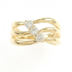 Nhẫn kim cương K18YG 0.27CT 669144