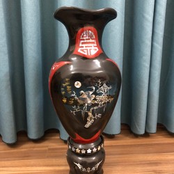 Lọ hoa sơn mài, khảm trai 26212