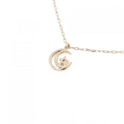 K10YG Mặt dây chuyền kim cương hình mặt trăng - Hàng hiệu Chính hãng 858365