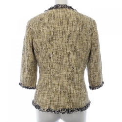 【Mã giảm giá】【Cổ điển】Áo khoác không cổ CHANEL 636522