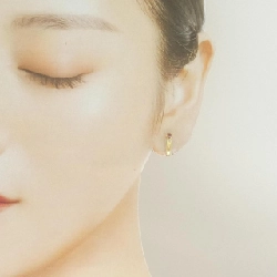 K18YG Tourmaline Bông tai - Hàng hiệu Chính hãng 872292