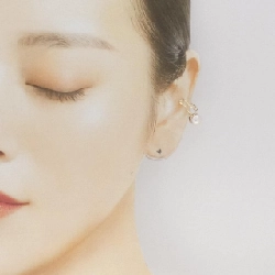 K10YG Bông tai ngọc trai Akoya một bên - Hàng hiệu Authentic 873807