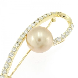 K18YG Ngọc trai trắng brooch 10.3mm - Hàng hiệu chính hãng 872653