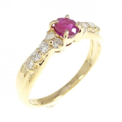 Nhẫn Ruby K18YG 0.34CT