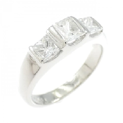 Nhẫn kim cương ba viên PT900 1.001CT - Hàng hiệu Authentic