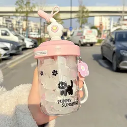BÌNH NƯỚC HOẠ TIẾT DỄ THƯƠNG 650ml 1042009